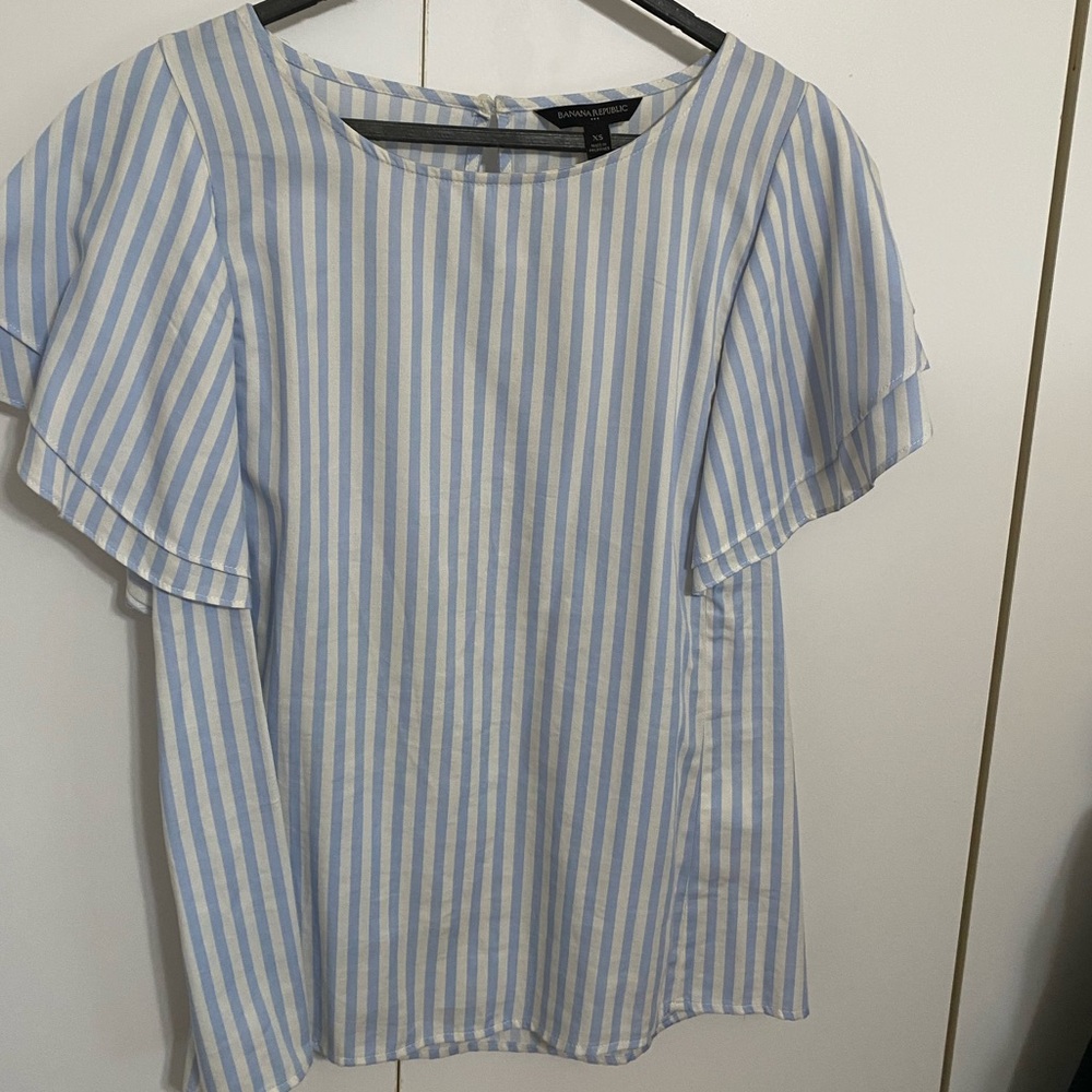 BR factory striped blouse